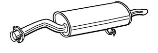 WALKER 19083 End Silencer